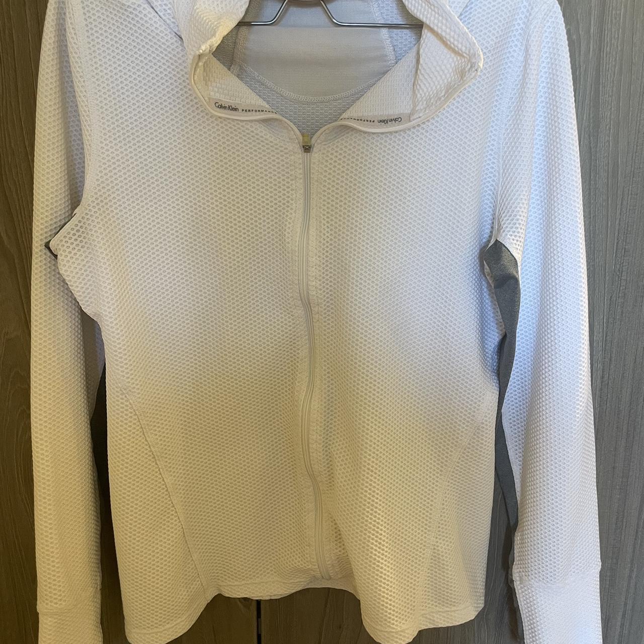 Calvin Klein Sportswear Women's White and Grey Jacket