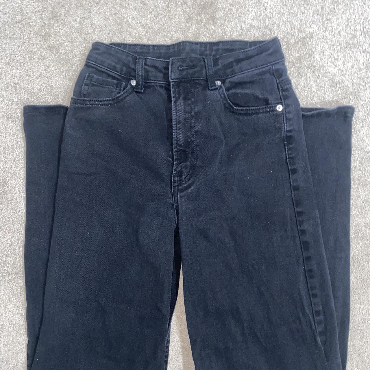 Black Wide Leg Jeans (size 2) - PERFECT CONDITION -... - Depop