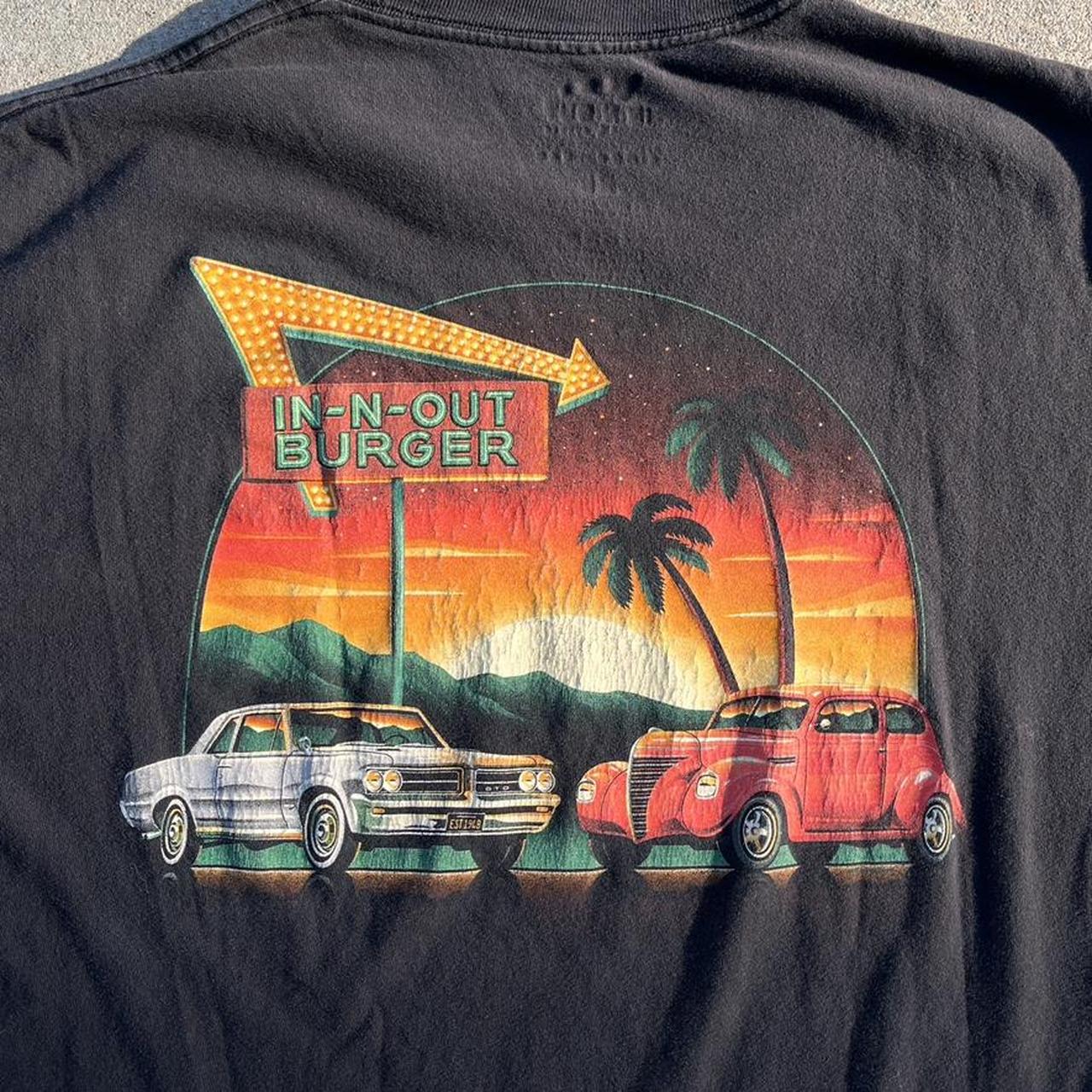 vintage sick in-n-out graphic tee clean fit with car... | Depop