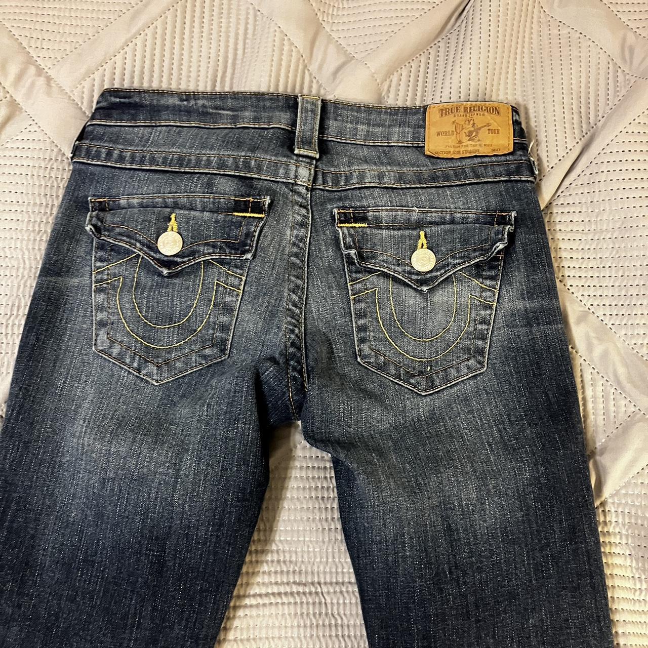 vintage true religion jeans. lowrise, skinny. womens... - Depop