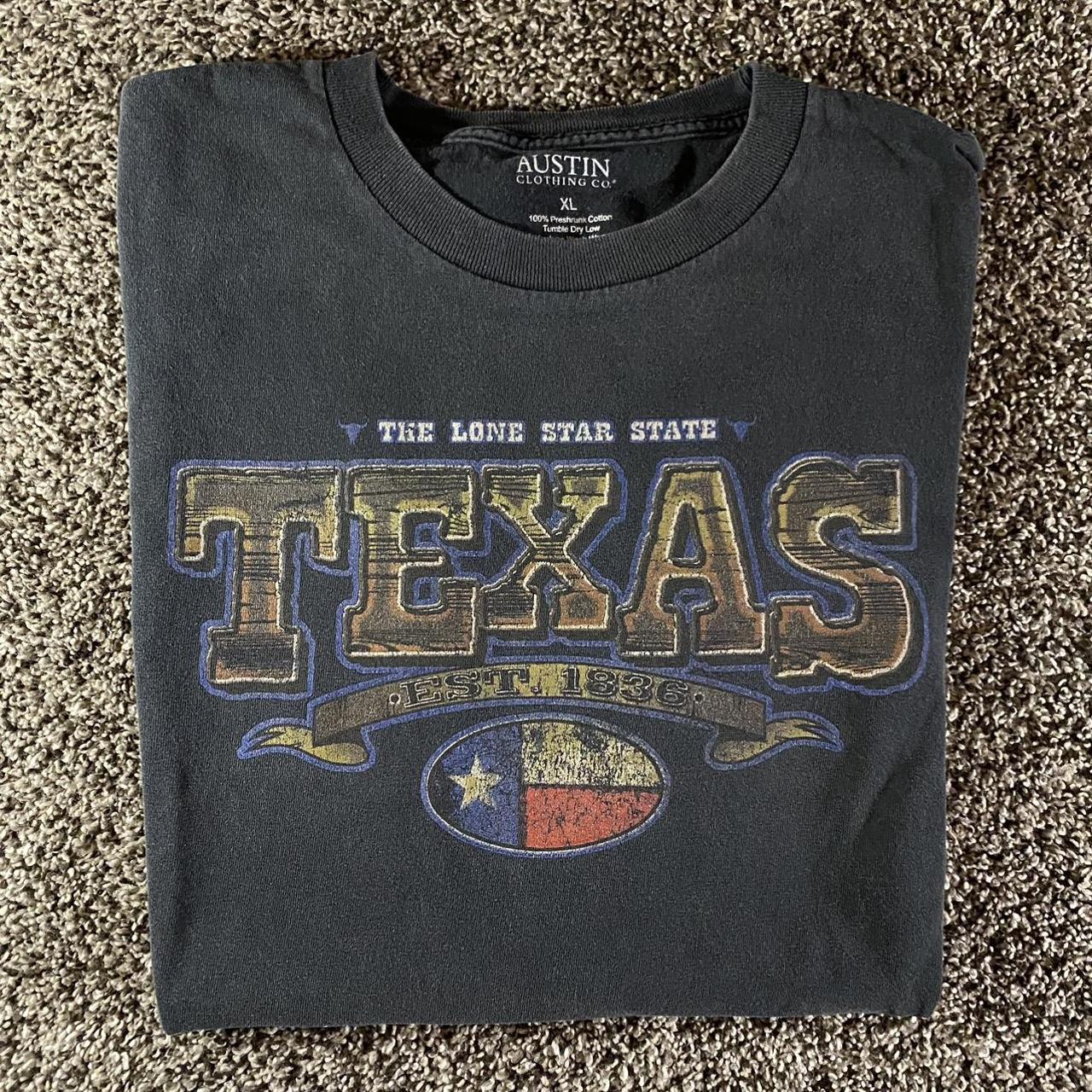 Vintage Look “Texas” Faded wash graphic T Great... - Depop