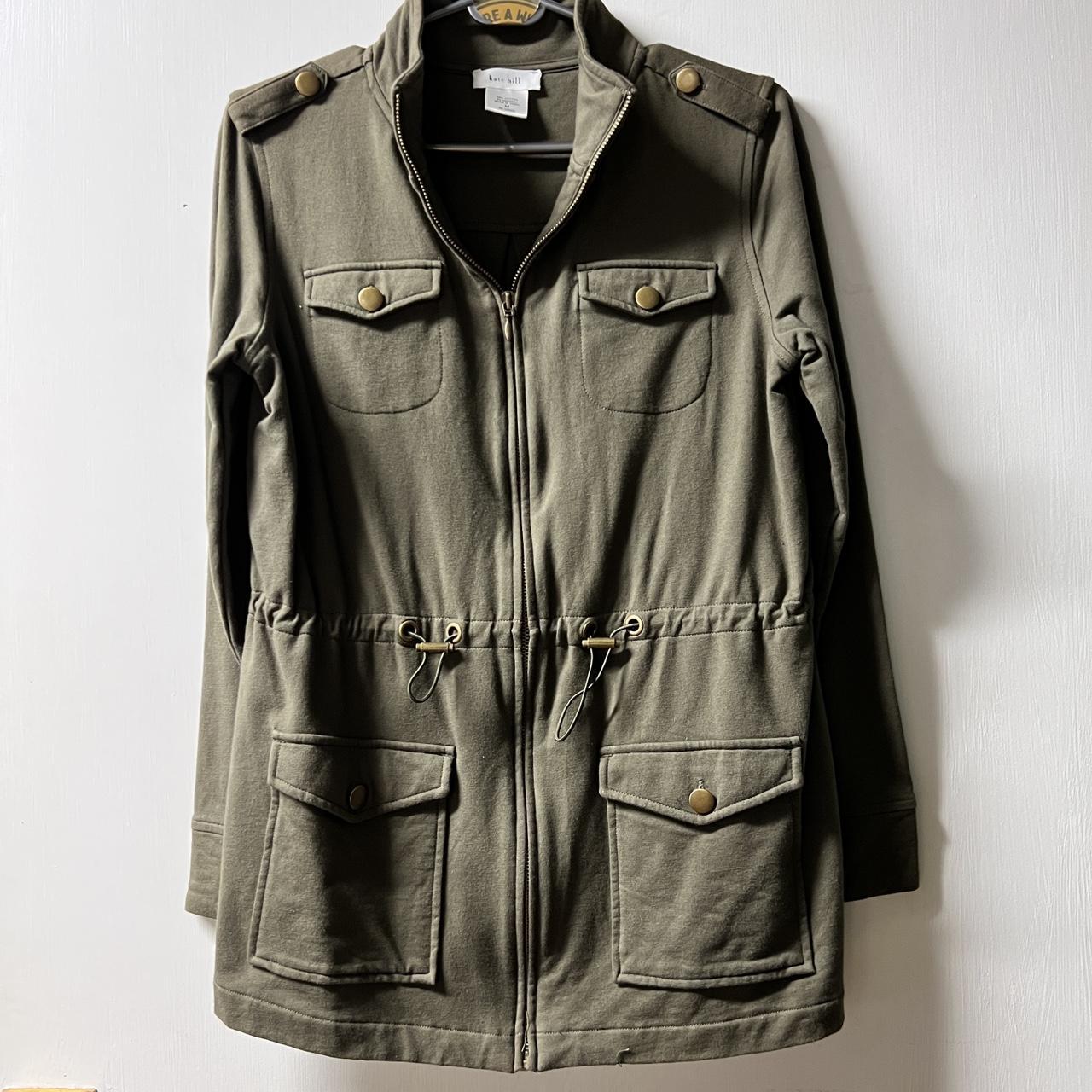 Olive green hotsell drawstring jacket