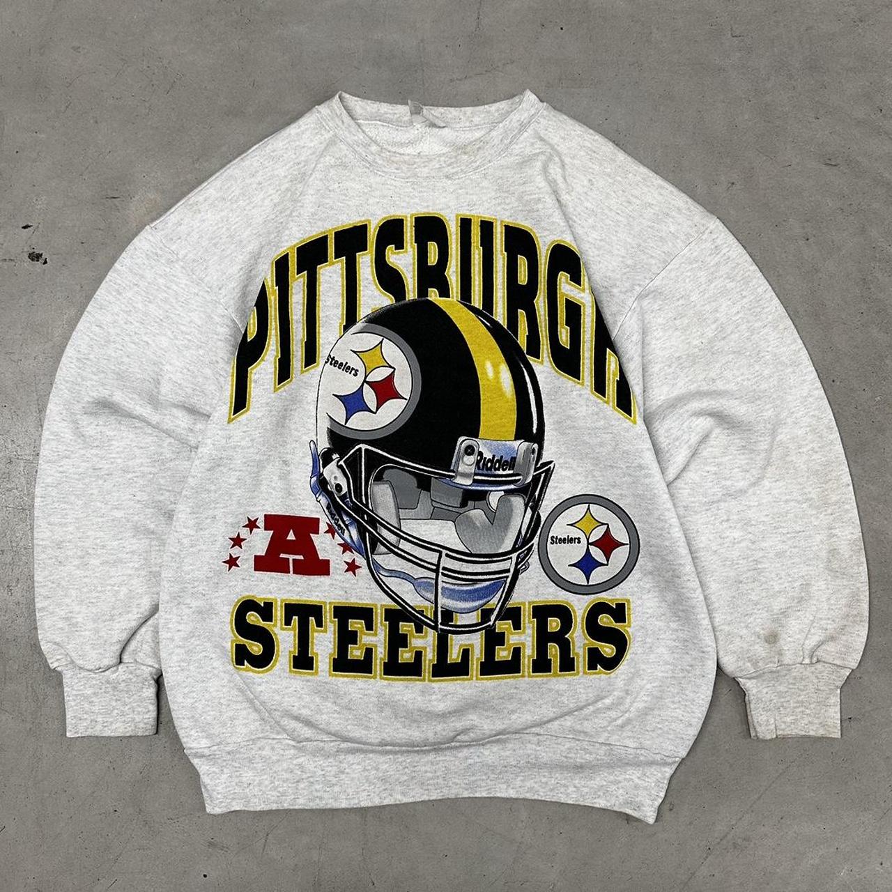 Vintage NFL Pittsburgh Steelers Sweatshirt, - Depop