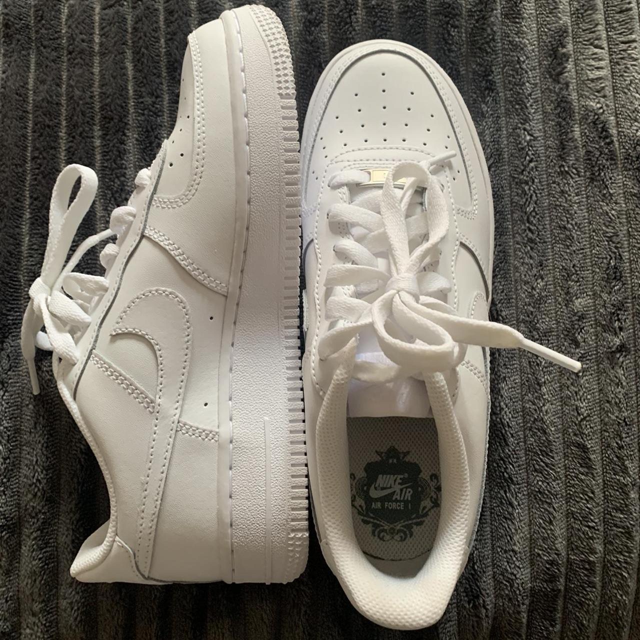 ladies white nike air force trainers