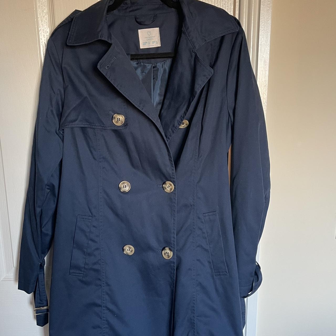 Primark navy coat best sale