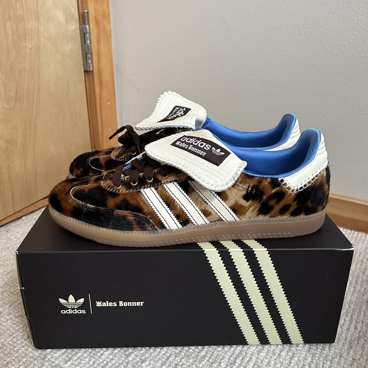 Wales Bonner Pony Leopard Samba #samba #walesbonner... - Depop