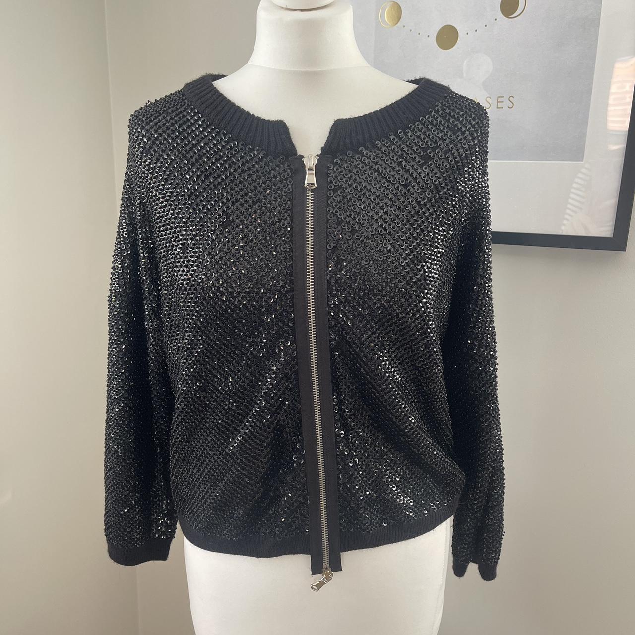 Marc by Marc Jacobs Women's Black Cardigan | Depop