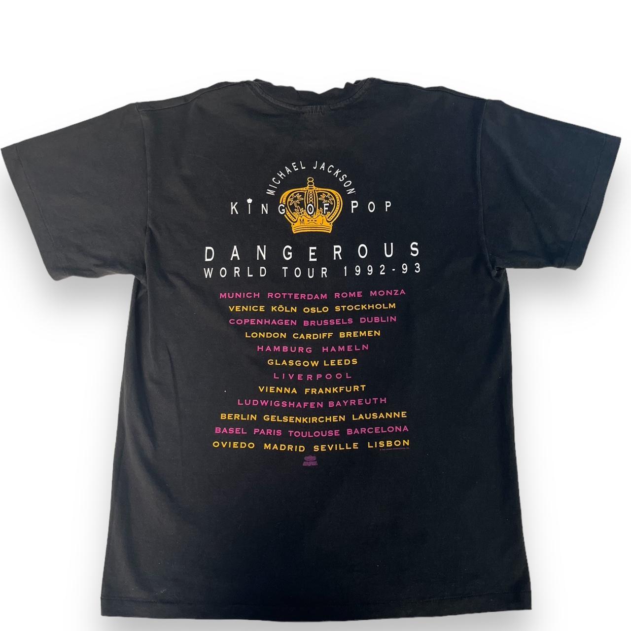 Hanes MICHAEL JACKSON Tシャツ Vintage Michael Jackson 1992-93 Dangerous World Tour | Depop