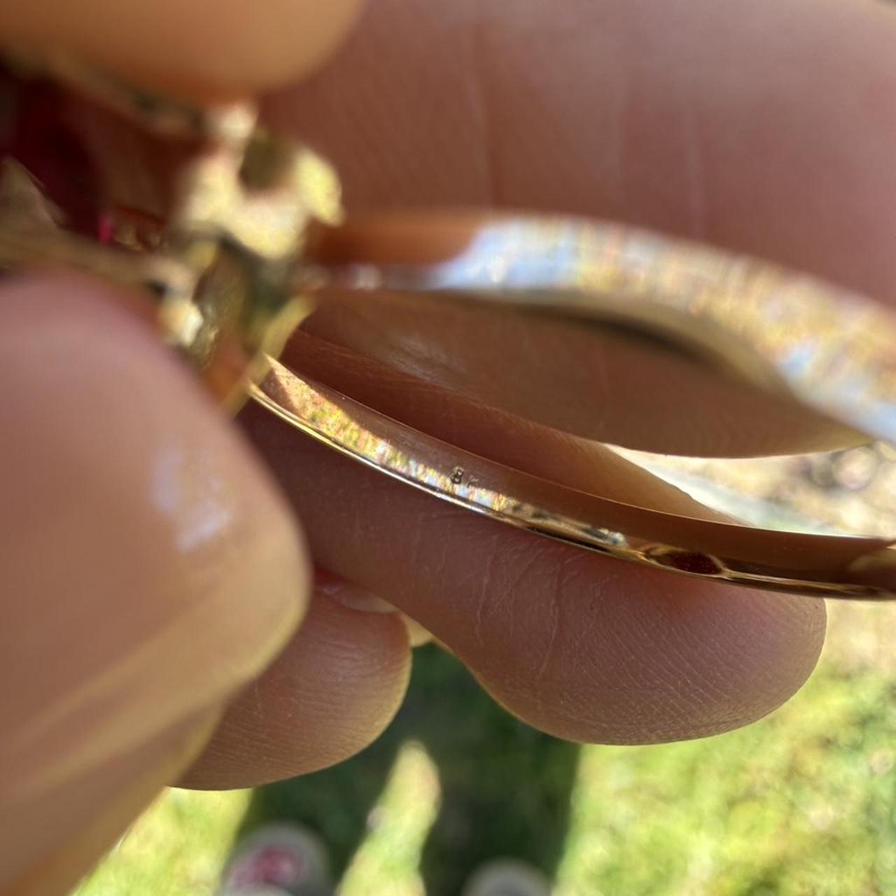 Women's Ring - Red/Multi – Solid 8K Gold Red Soli… - image 4