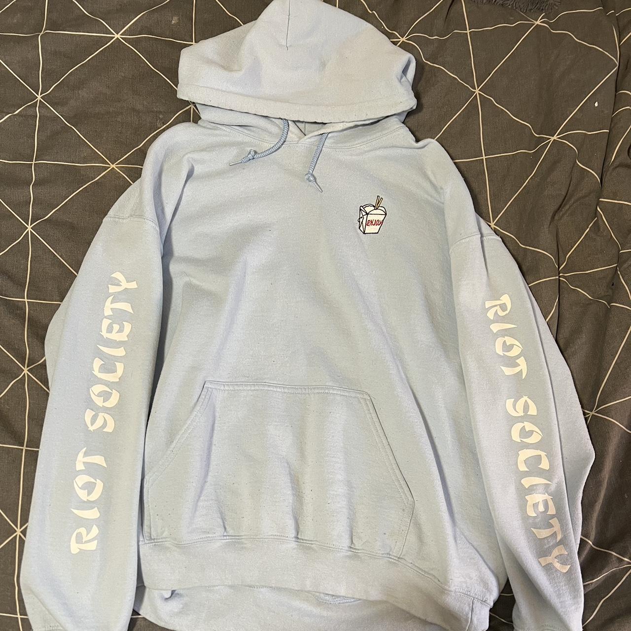 Riot society sales blue hoodie