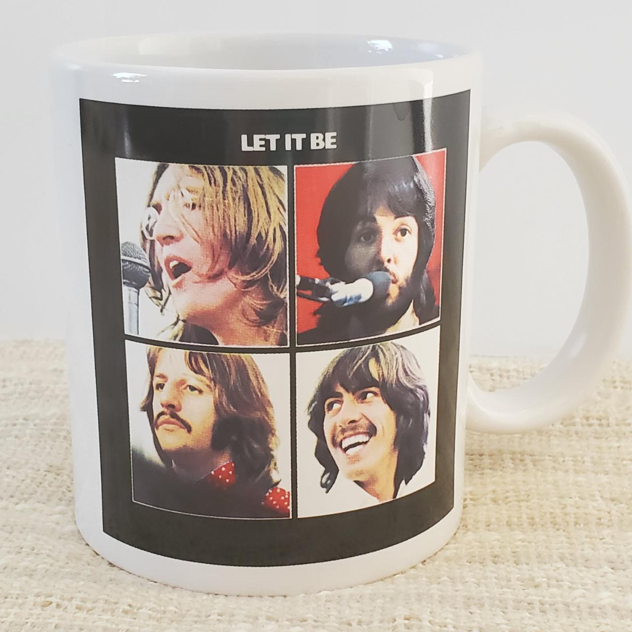 The Beatles Coffee Cup Mug "Let It Be" White Depop