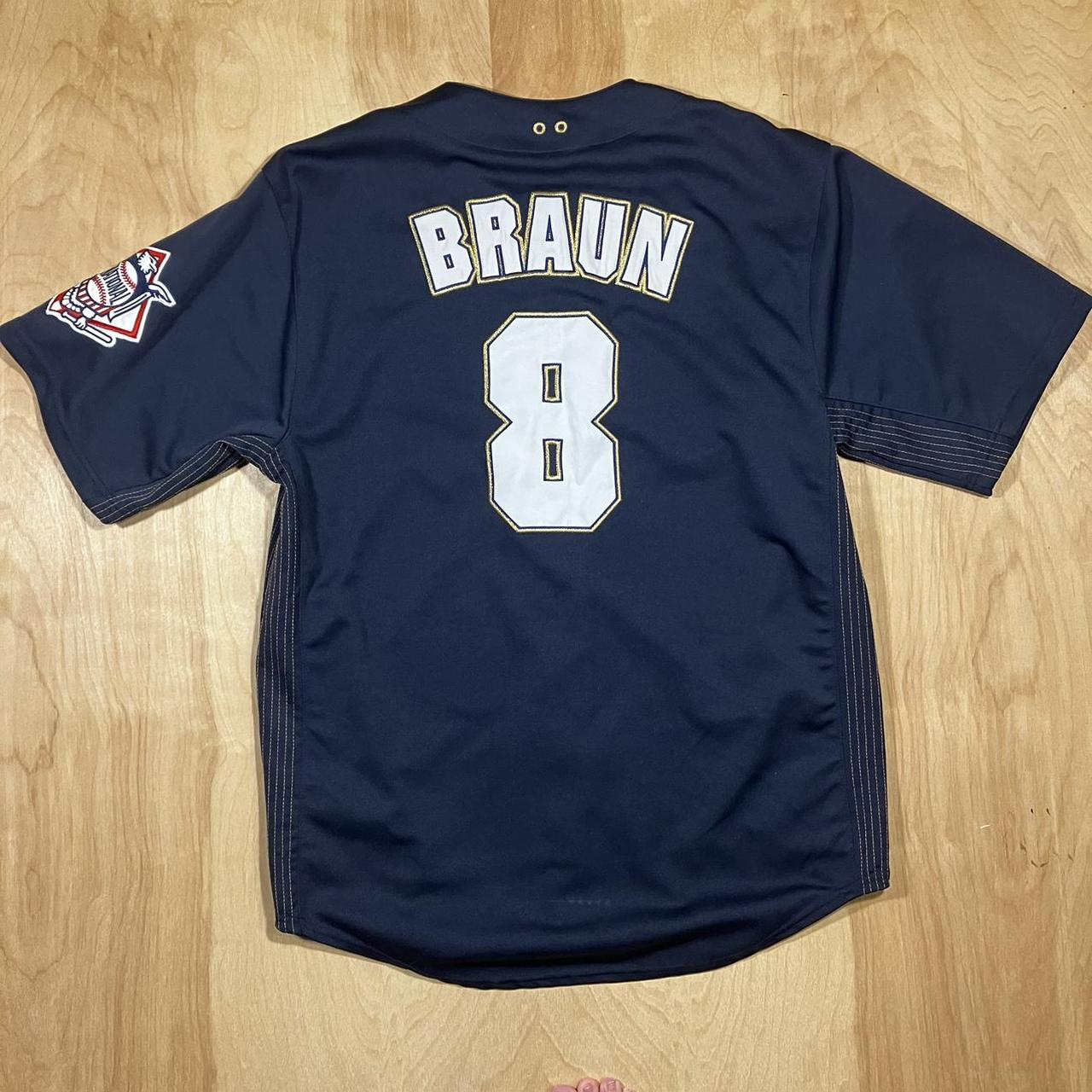 Milwaukee Brewers: Ryan Braun Navy Blue MLB Apparel Fan Jersey (XS) –  National Vintage League Ltd.