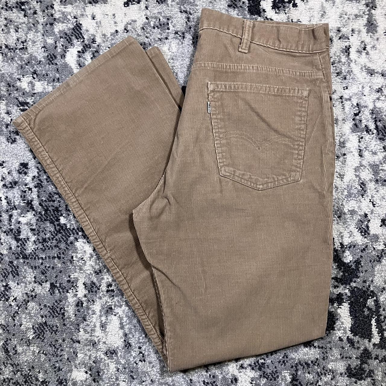 Vintage 80s Levi’s Tan Corduroy Pants 🏷️ Size... - Depop