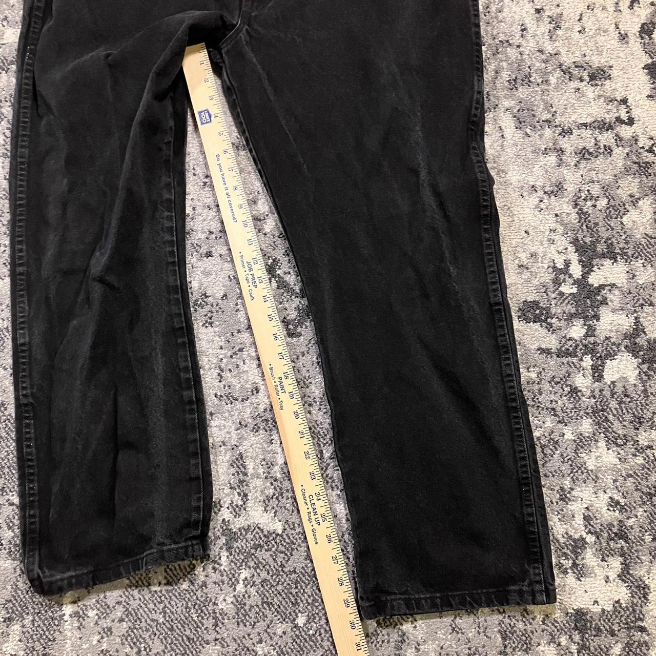 Rustler Black Denim Straight Leg Jeans Workwear 🏷️... - Depop