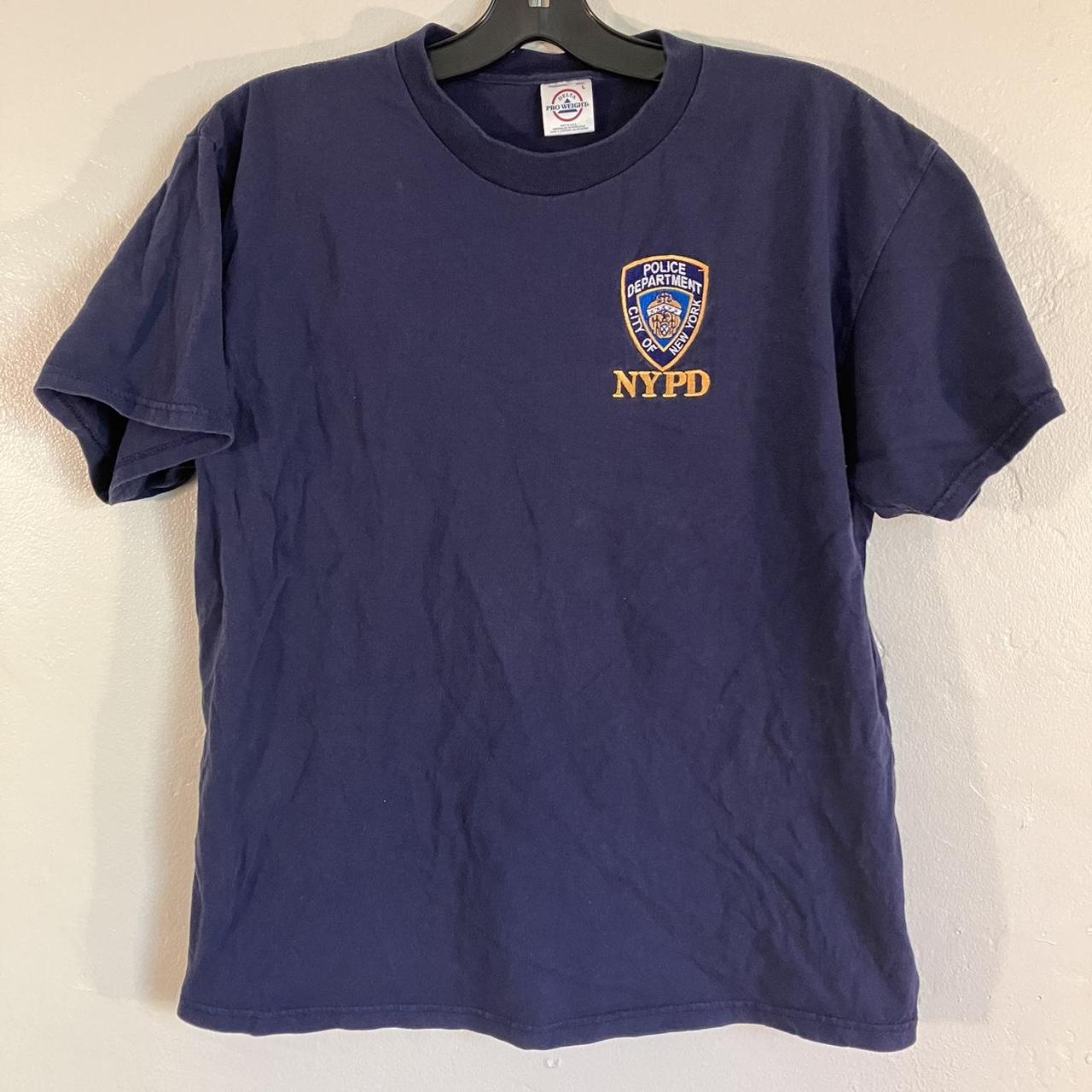 Vintage 90s NYPD Embroidered Delta T-shirt 🏷️ Size... - Depop