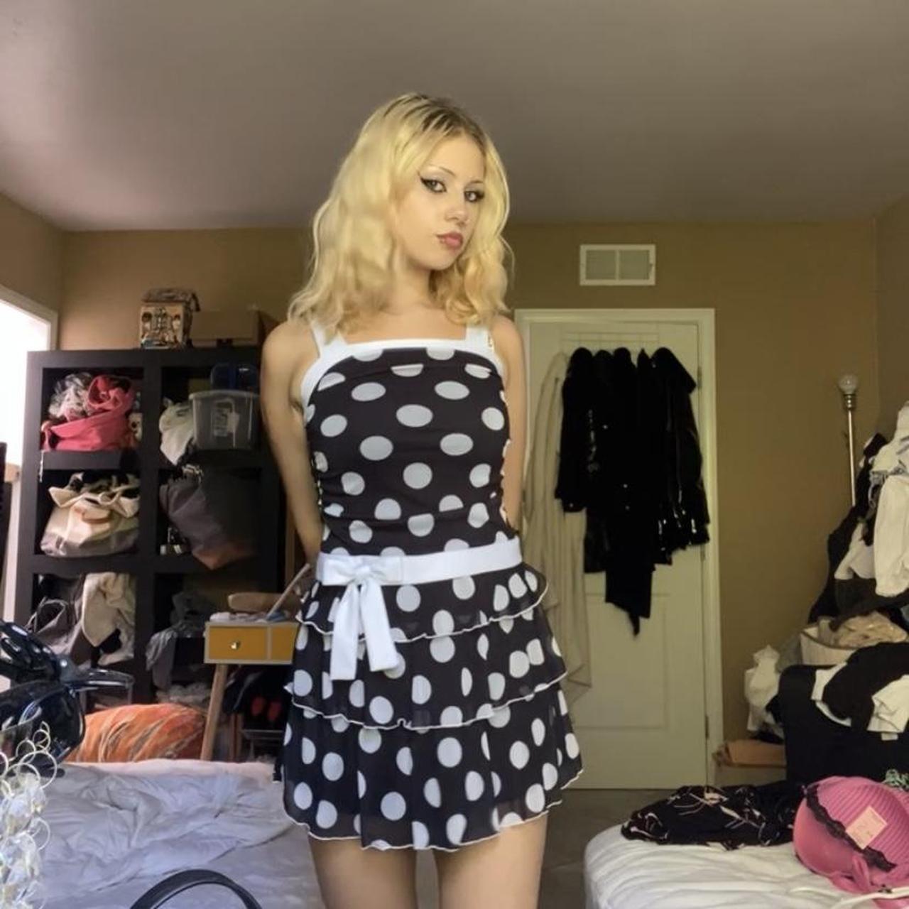 Bonnie jean black and white cheap dress