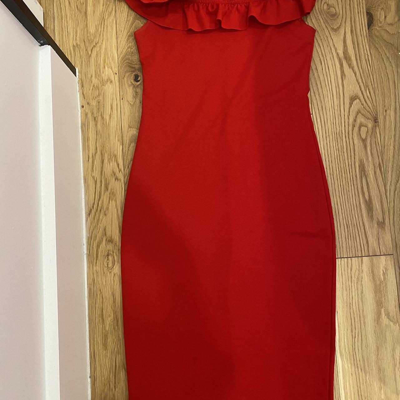 red dress zara
