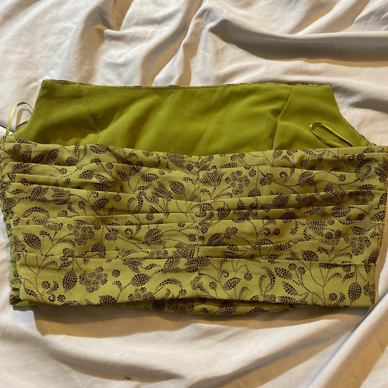 Emory Park Women's Green and Brown Corset (2)