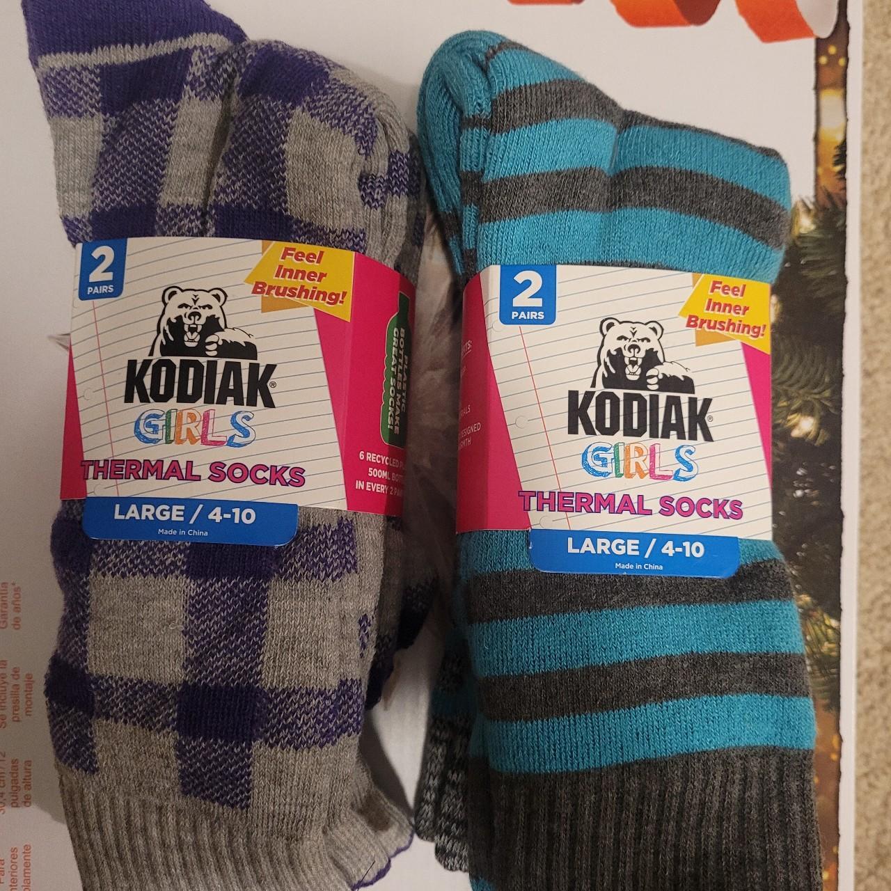 Girls Kodiak shoe siz3 4-10 winter thick socks New... - Depop