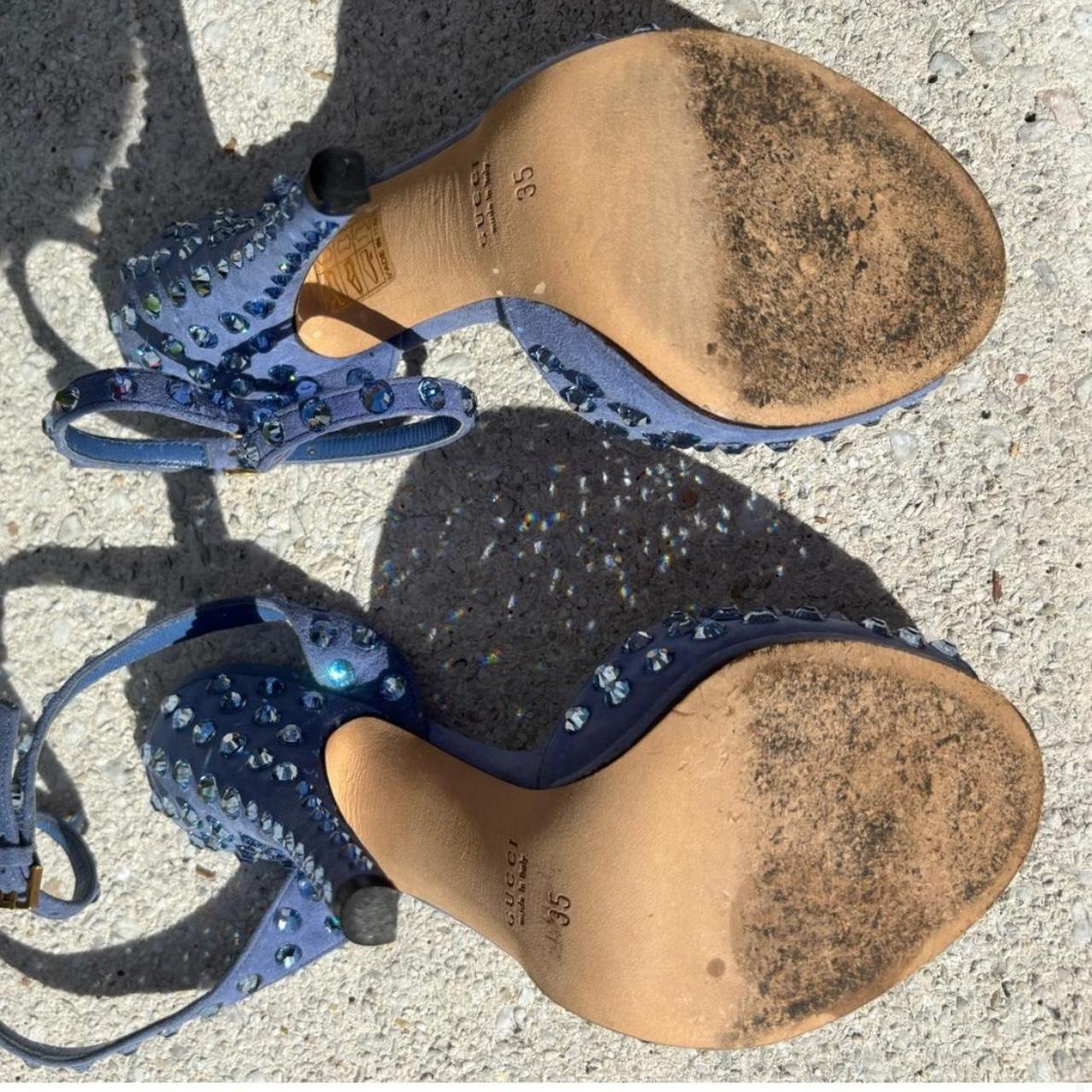 Gucci Yulia Swarovski Rhinestone Crystal Sandals | Depop
