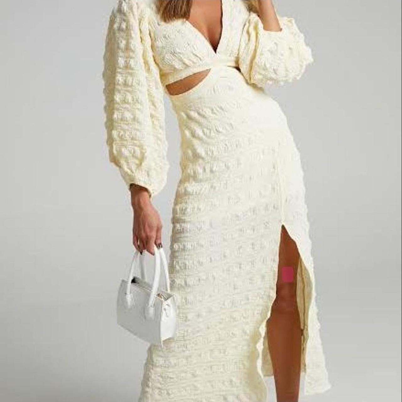 Showpo Tabatha Yellow Dress worn once size 8 Repop... - Depop