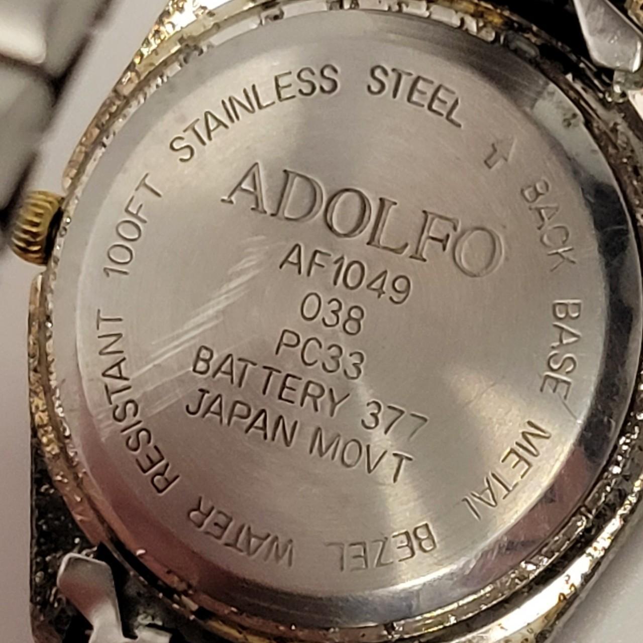 Adolfo Men s Gold and Silver Tone Day Date Watch