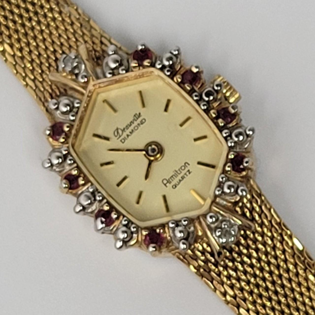 Deauville diamond armitron quartz hot sale watch