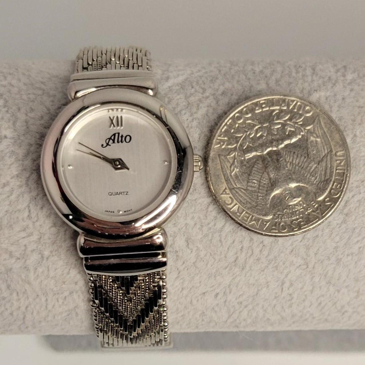 Alto Women s Silver Tone Watch with New Battery. Depop