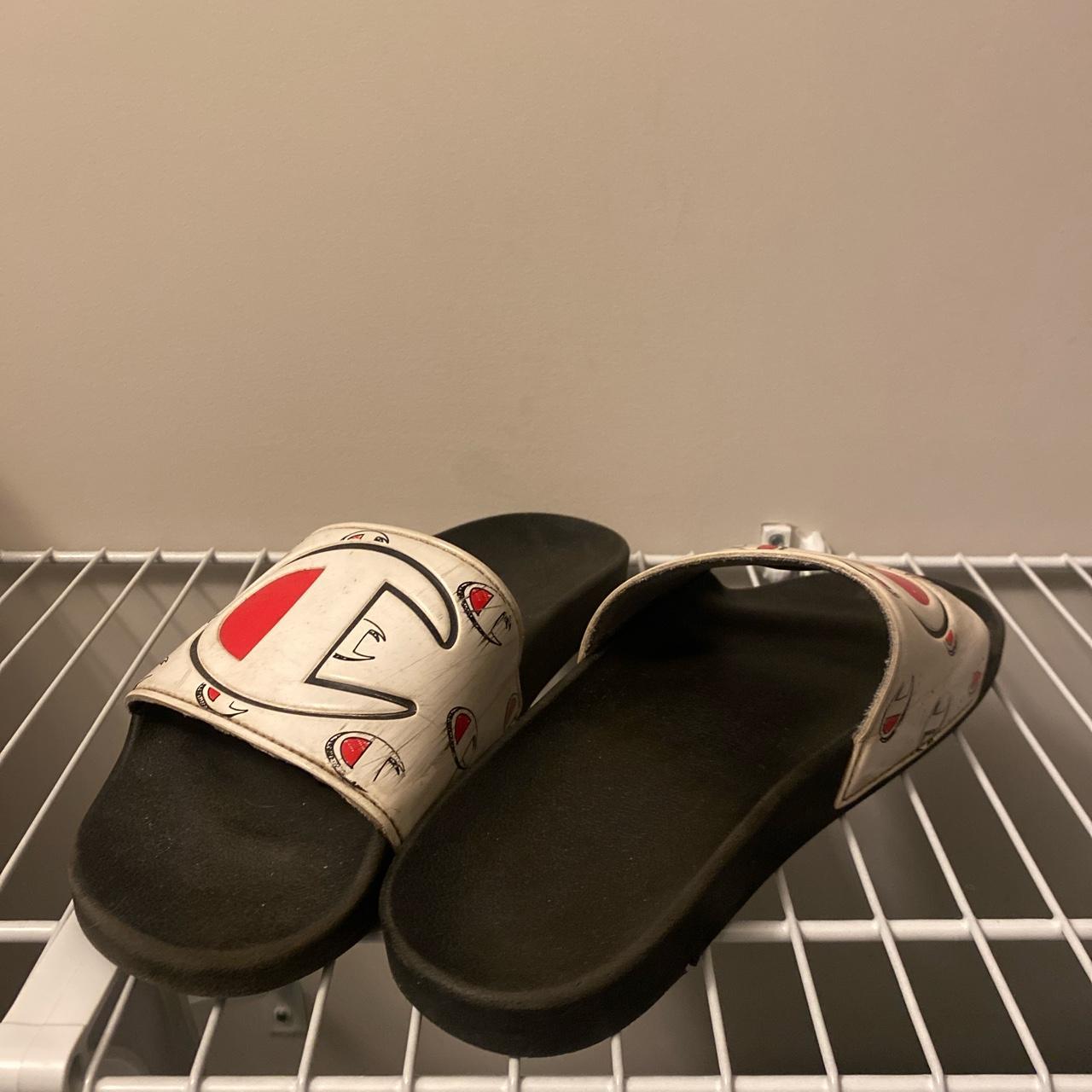 white champion slides men