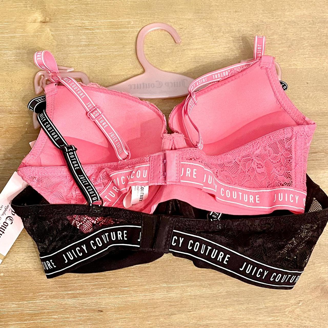 34C {Juicy Couture} Pink Lace Bra and Panty Set - Intimates & Sleepwear