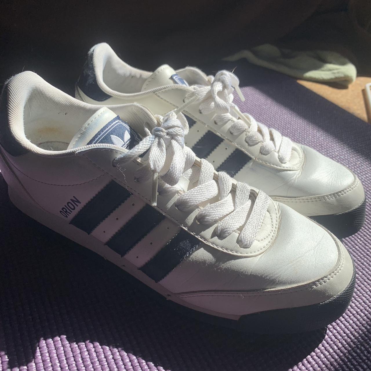 Adidas Men's Navy and White Trainers