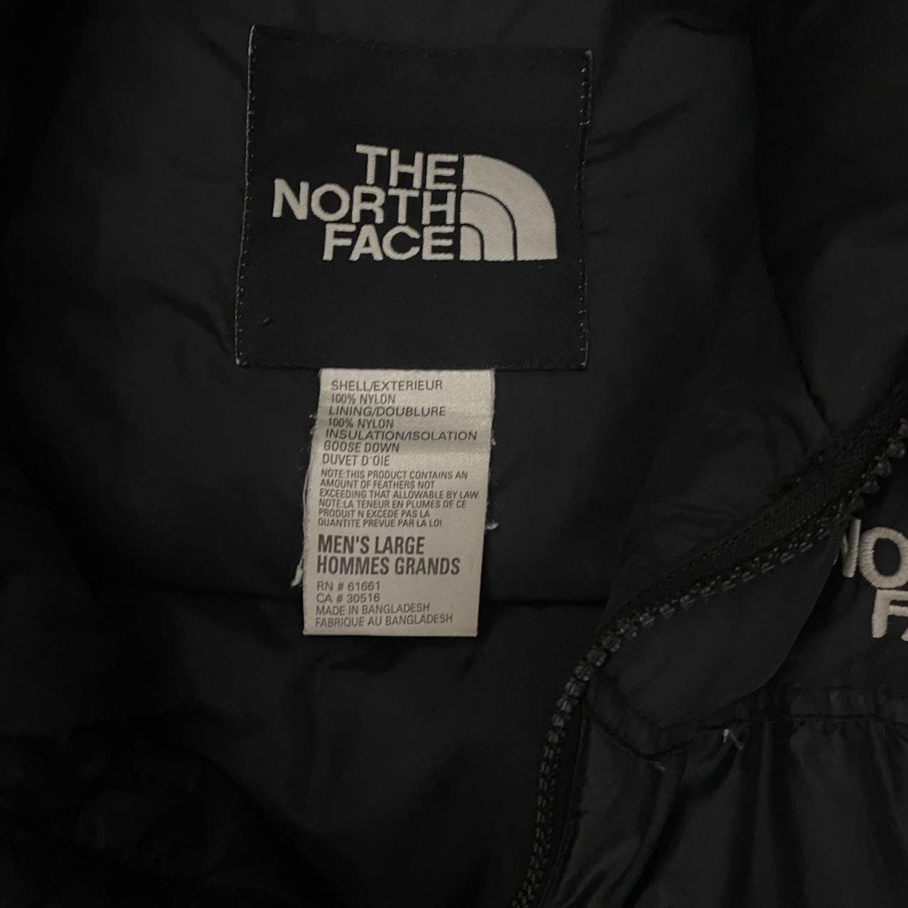 The North Face 700 Nuptse Puffer Jacket Black Size... - Depop