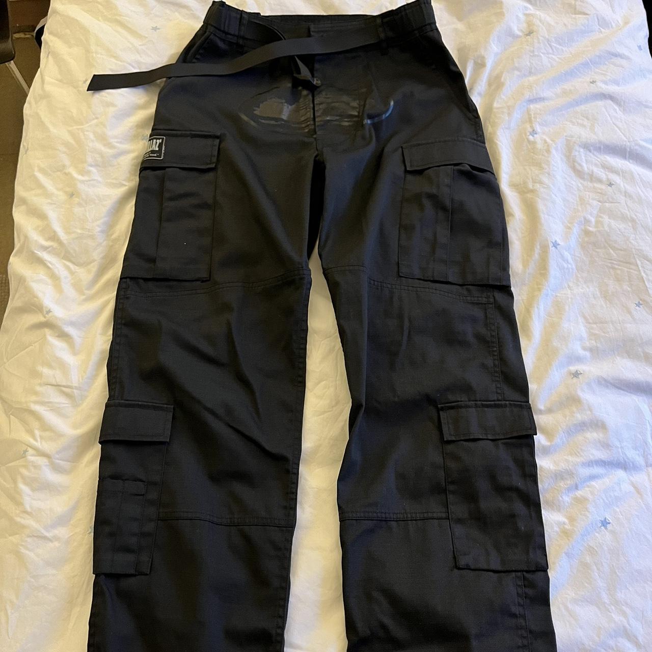 Triple Black Corteiz Cargos SIZE UK SMALL Length... - Depop