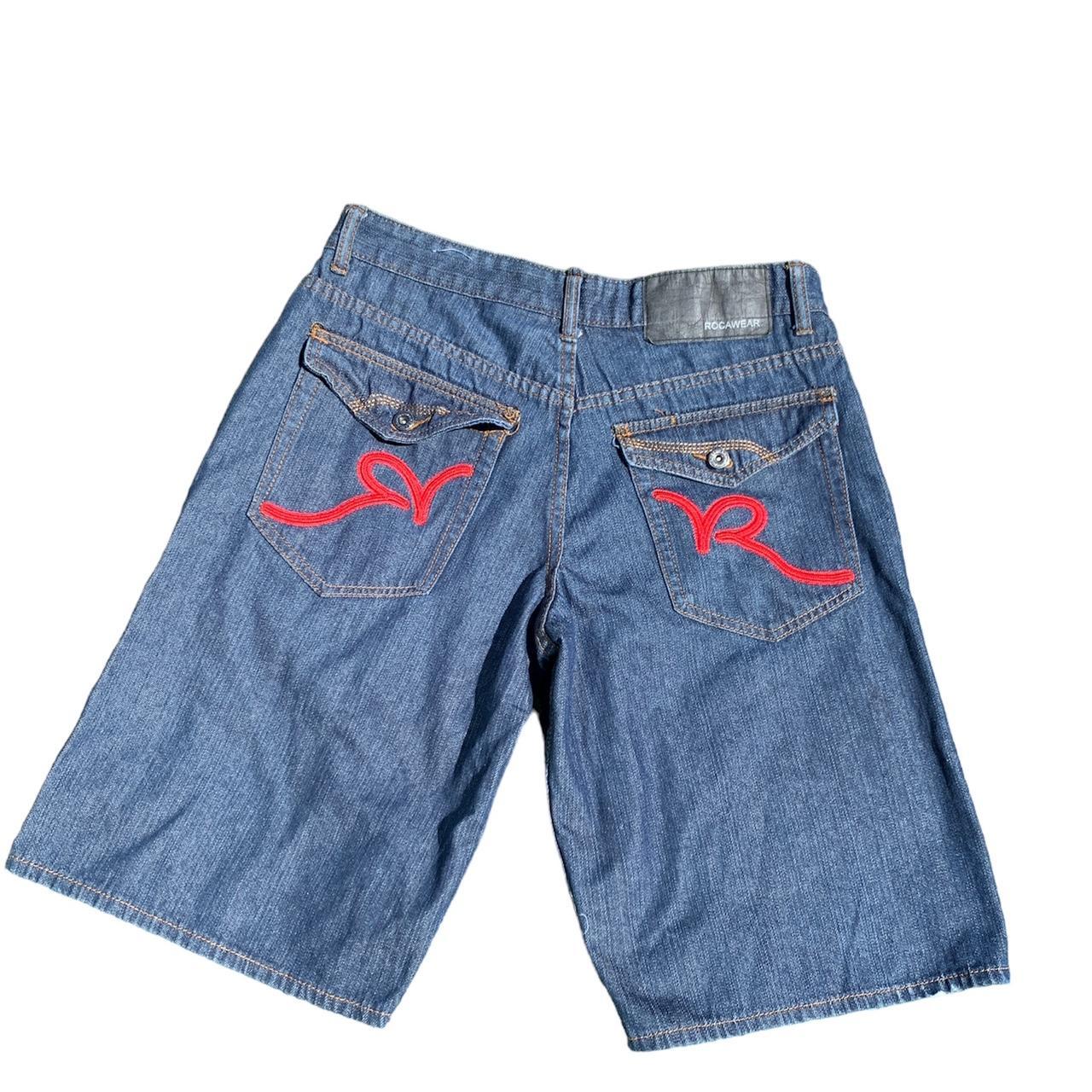 Men's Blue And Red Shorts 