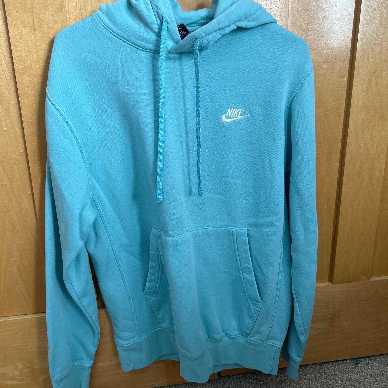 mens light blue nike hoodie