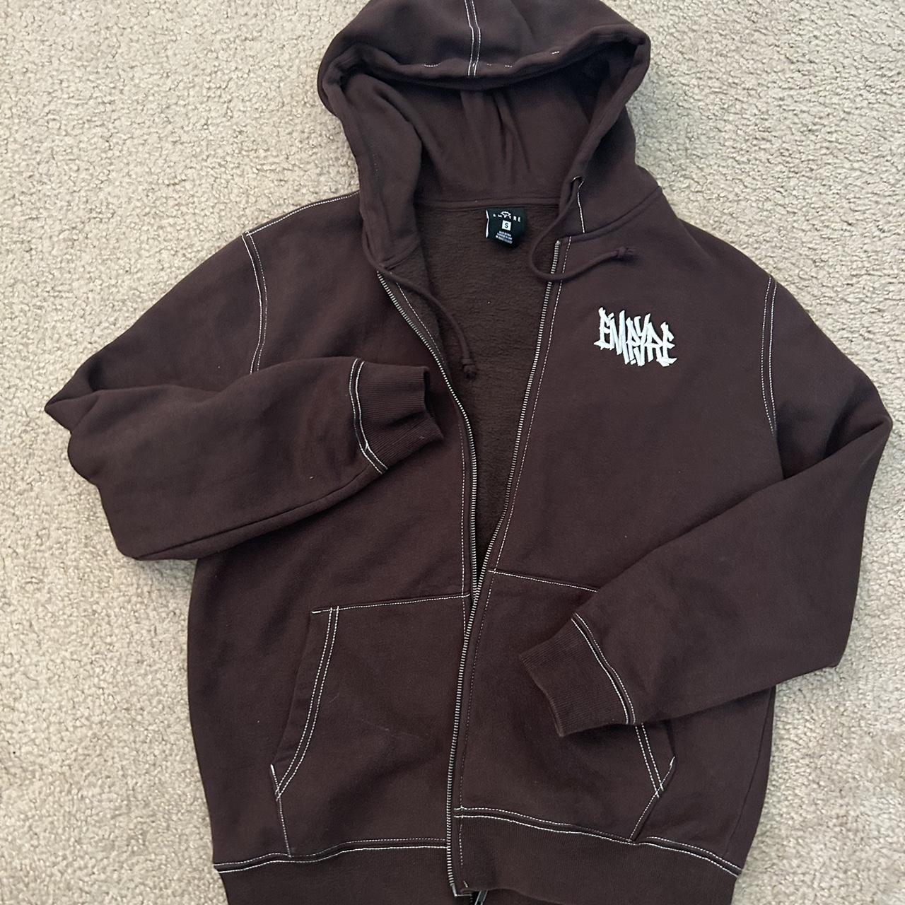 Dope Brown Empyre Jacket! White sticking, rlly... - Depop