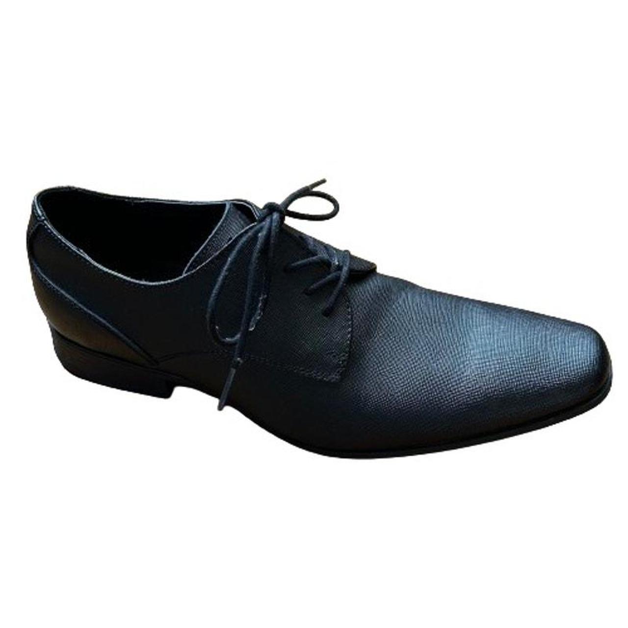 Men Calvin Klein Brodie Oxford Black Dress Shoes top - 11.5