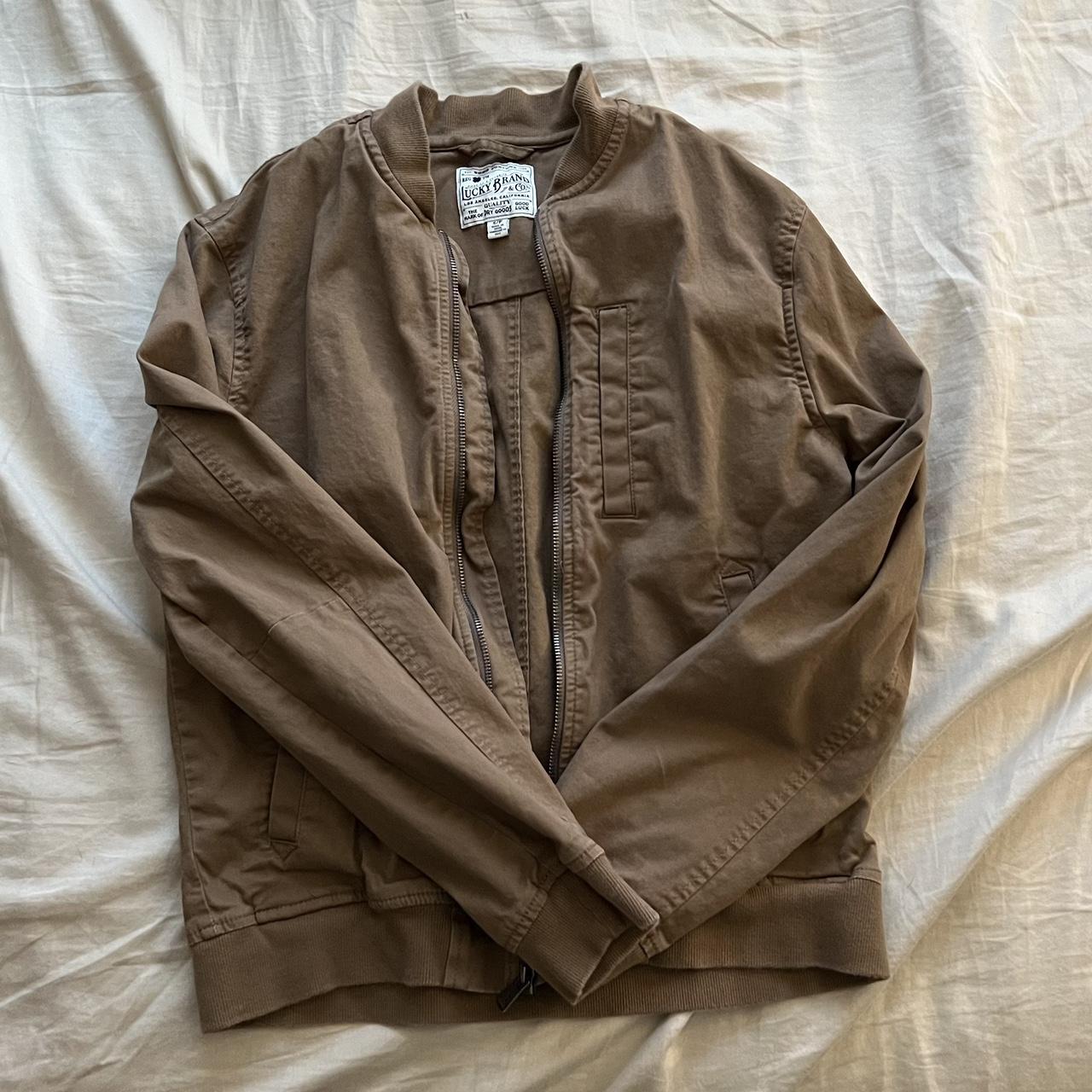 Lucky Brand Men's Tan Jacket | Depop
