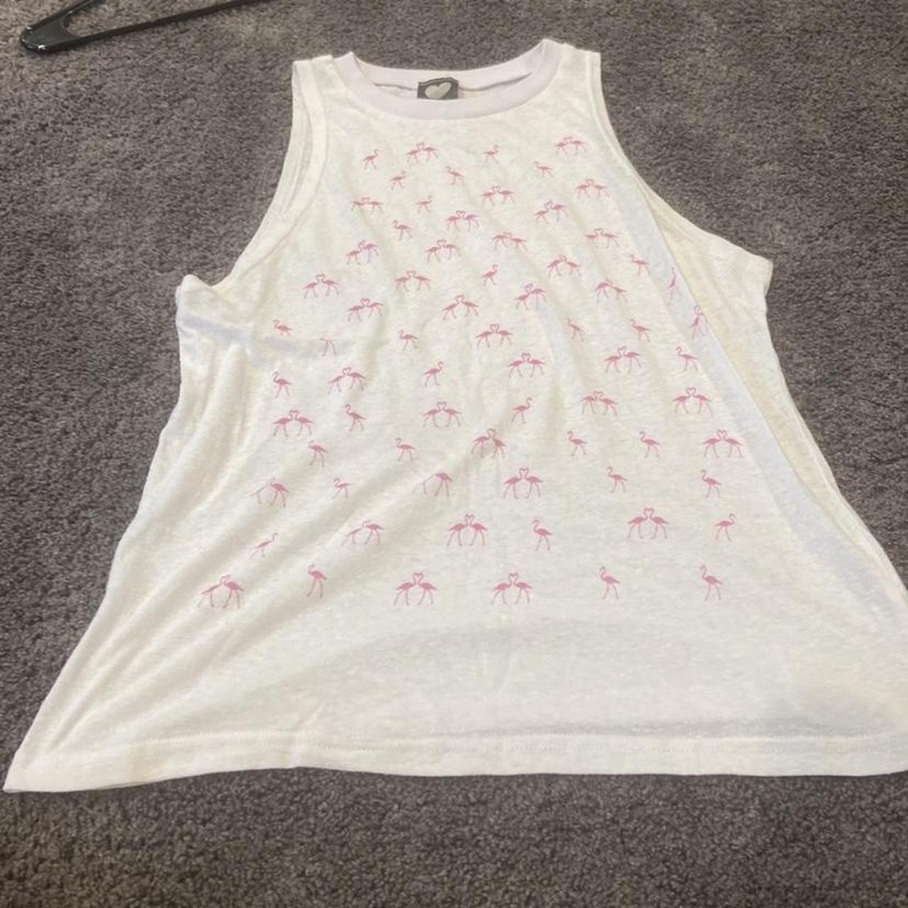 17London Women's White and Pink Vest (2)