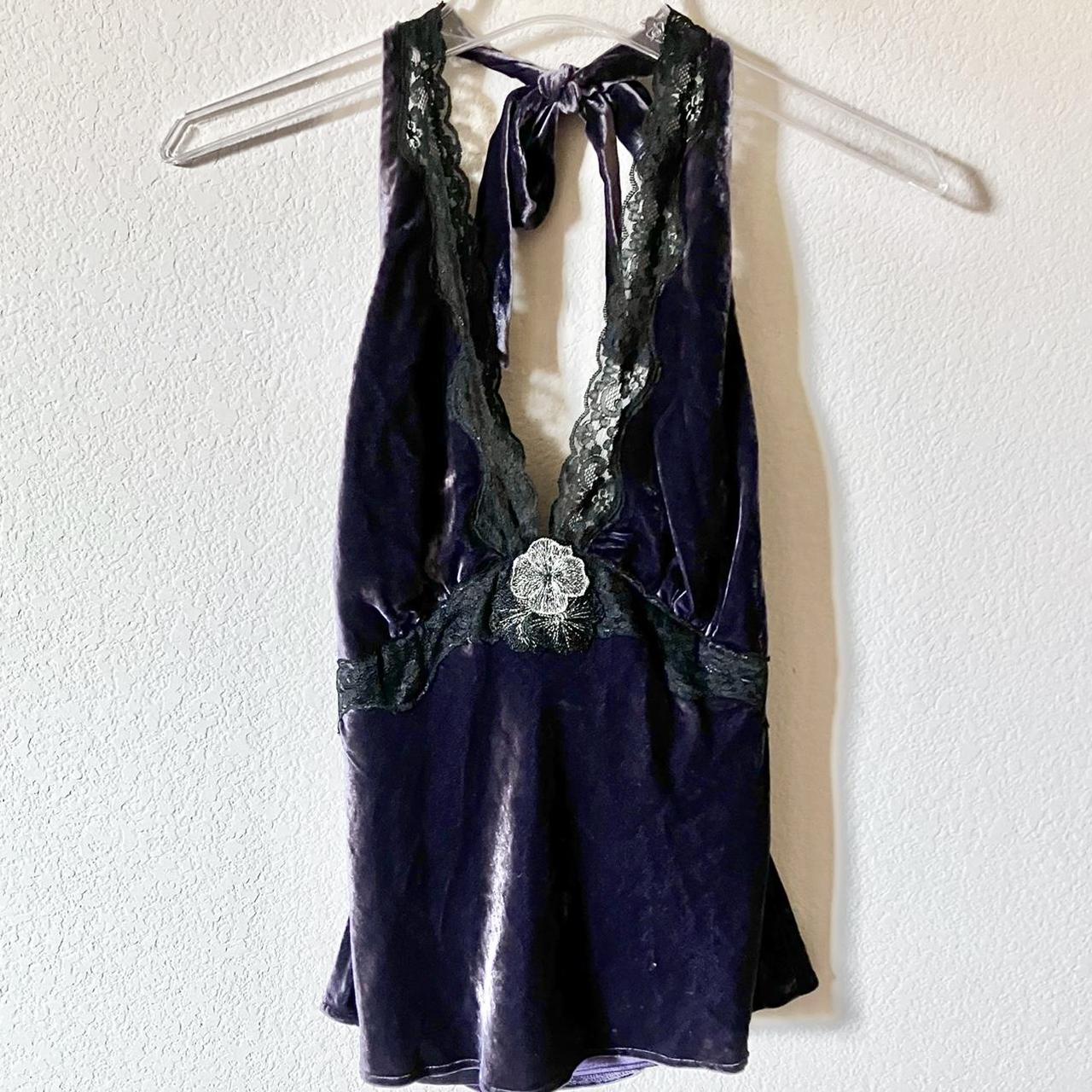 Laundry by Shelli Segal Women's Purple and Black Vest