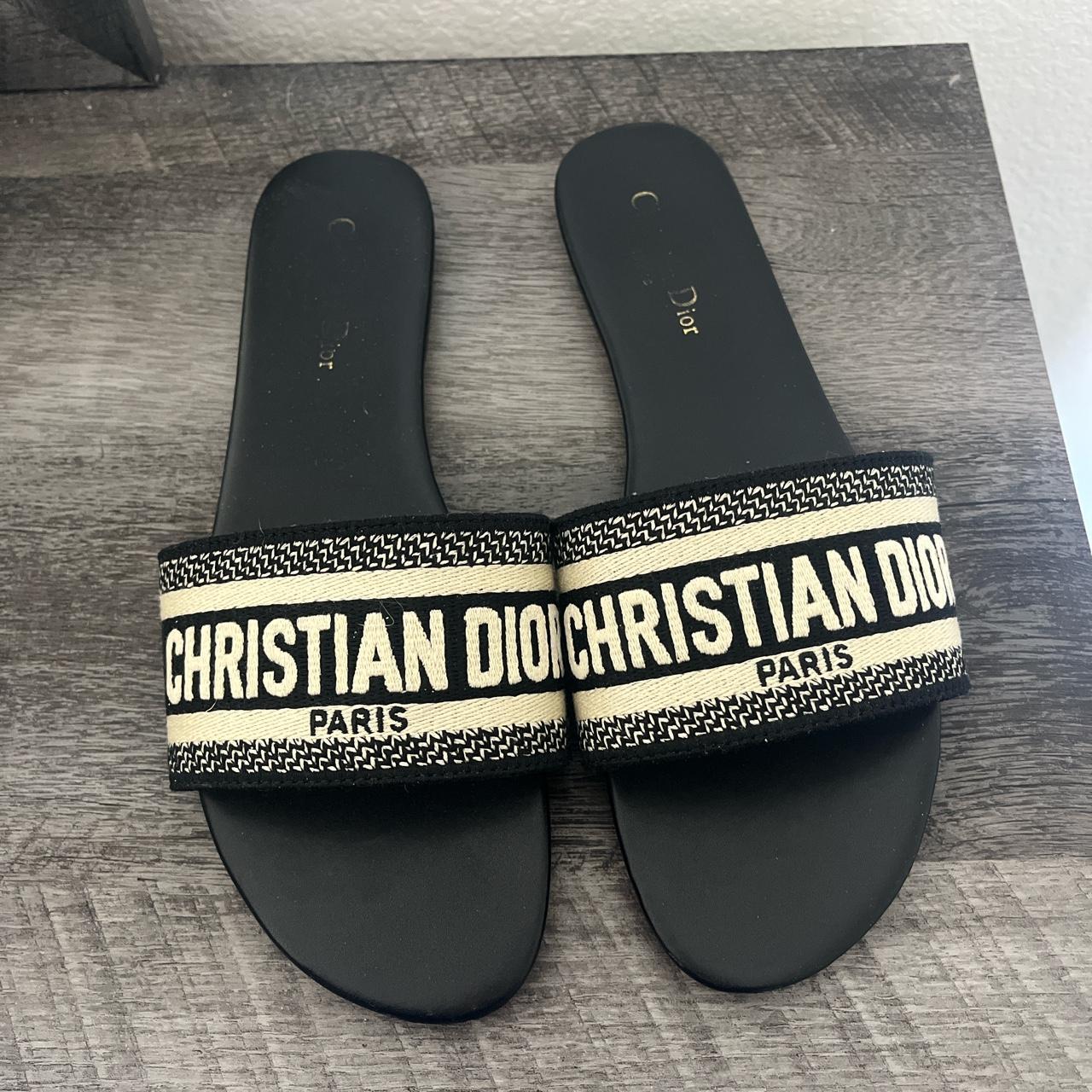 Christian Dior DWAY slides Size 10 women's Send... - Depop
