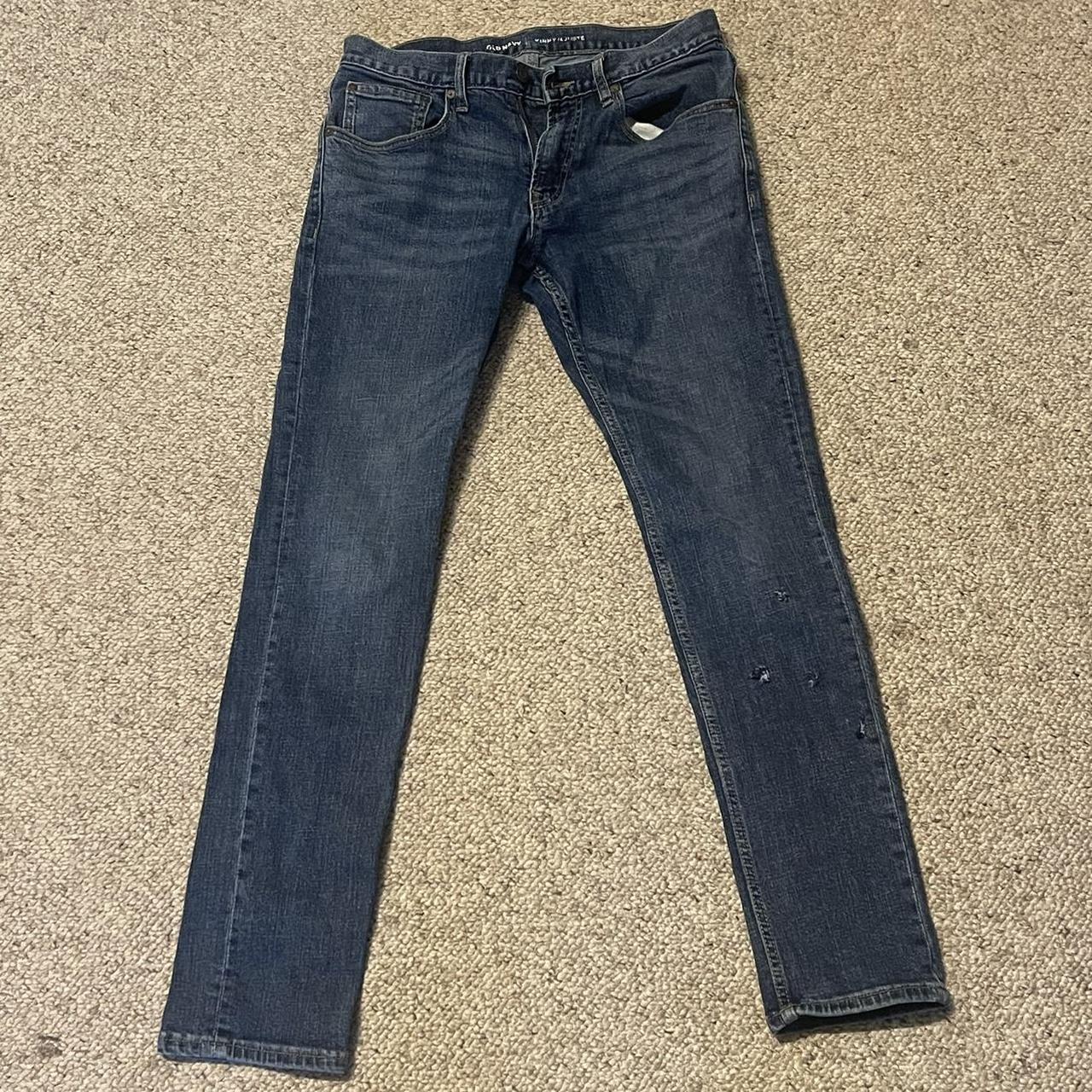 Old Navy Jeans Dark Blue Wash Skinny Fit 30 x... - Depop