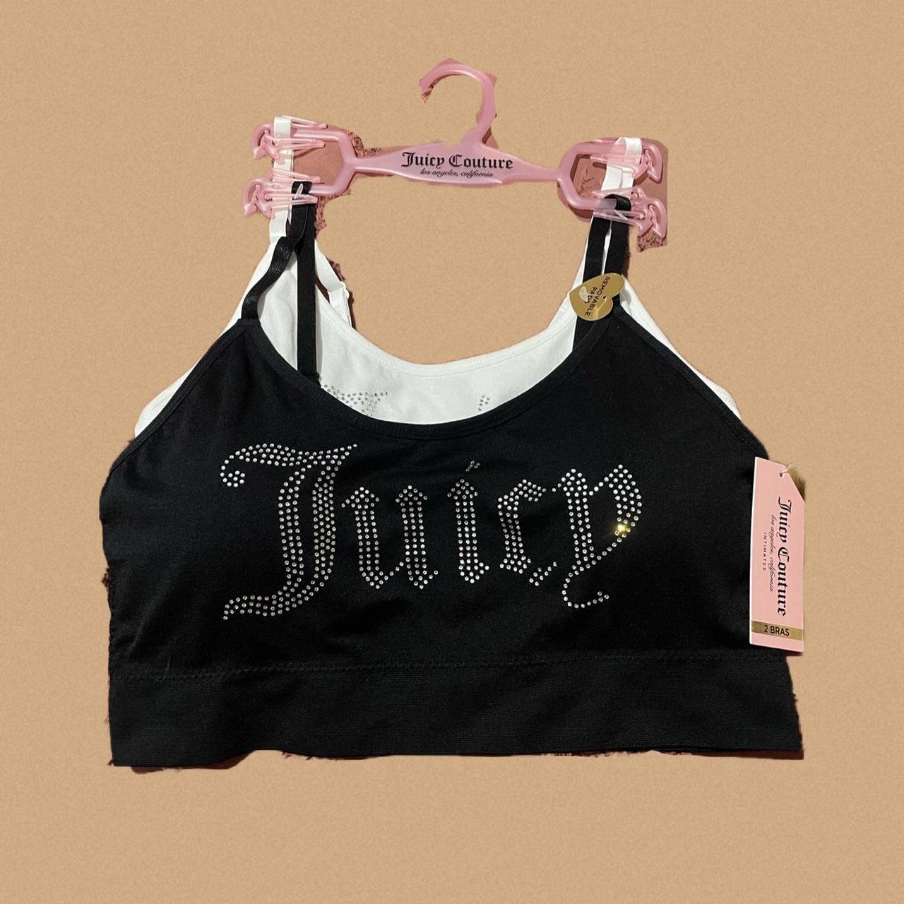 Juicy Couture 2P Bling Out Bralette Set Brand New - Depop
