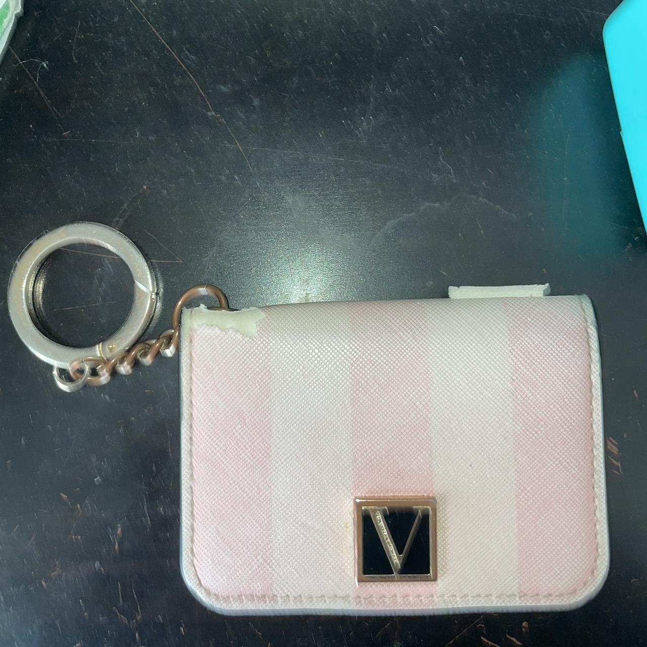 Victoria's Secret Women's White and Pink Wallet-purses | Depop