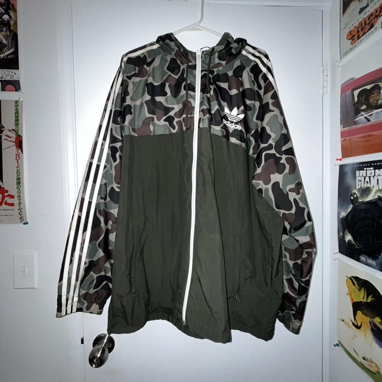 Adidas camo sale rev windbreaker