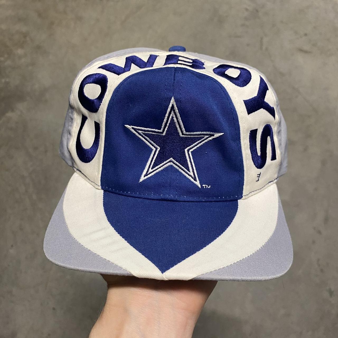 1990s dallas cowboys shark tooth hat good - Depop