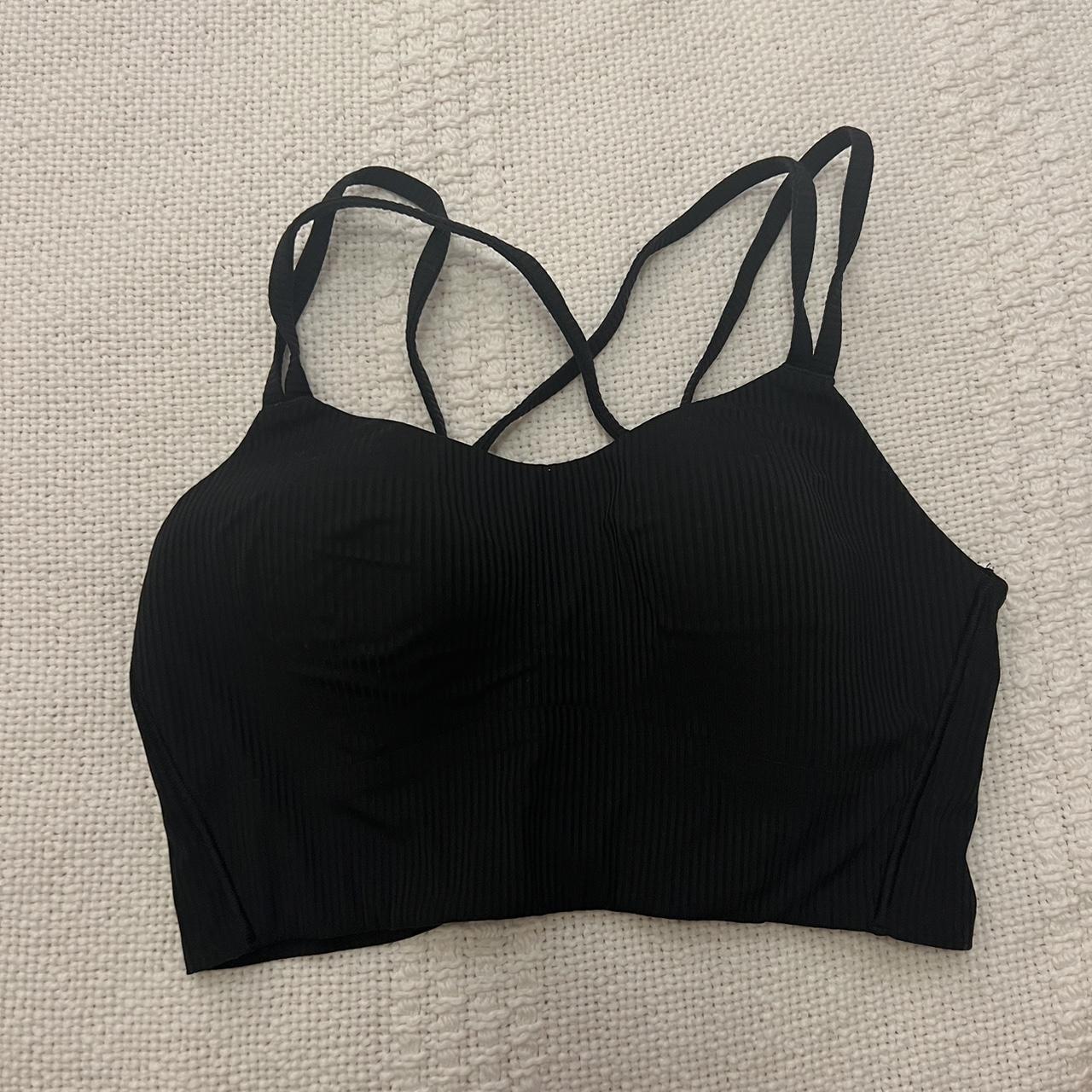 black lululemon sports bra I'm a 32C and this bra - Depop