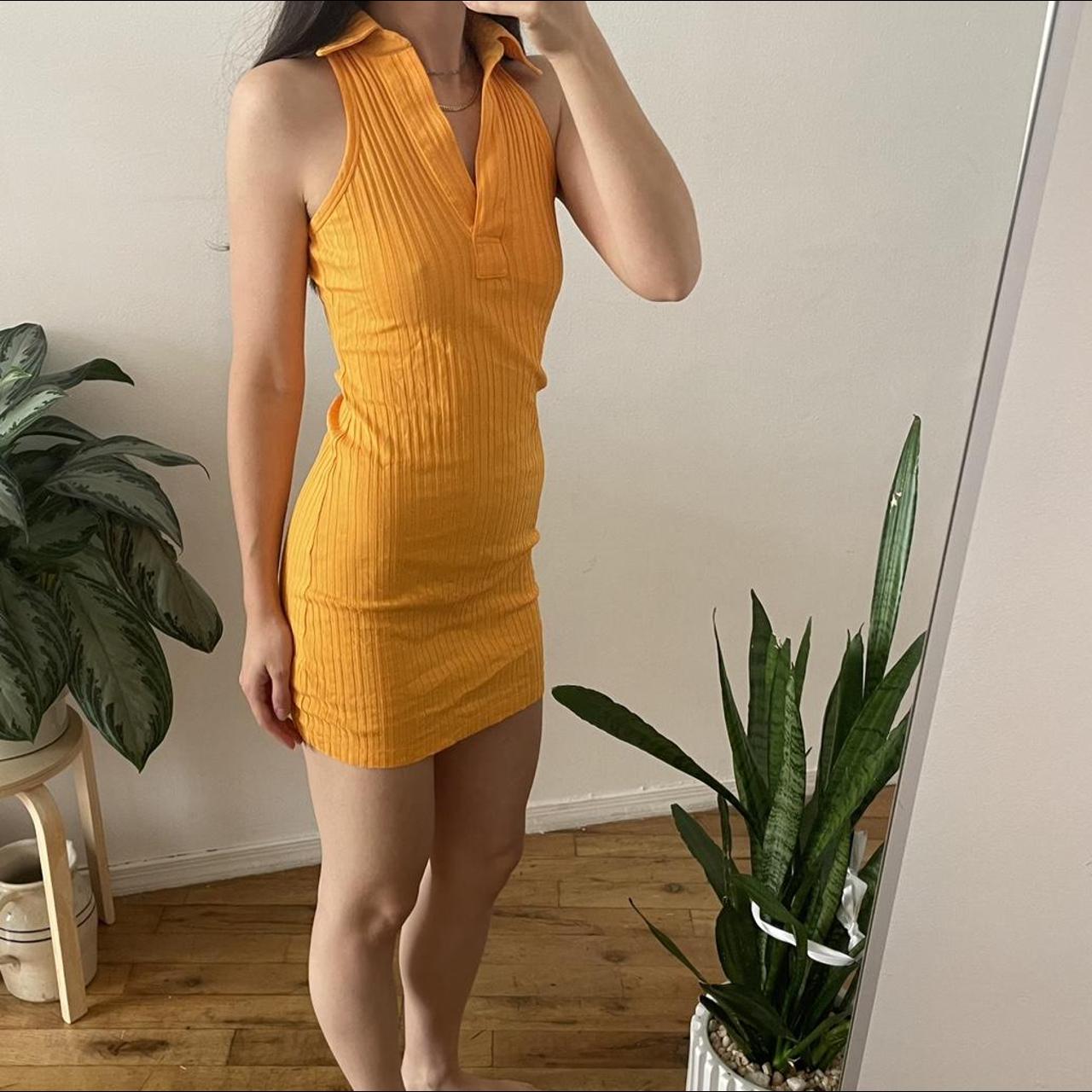 Helmut Lang Orange Dress