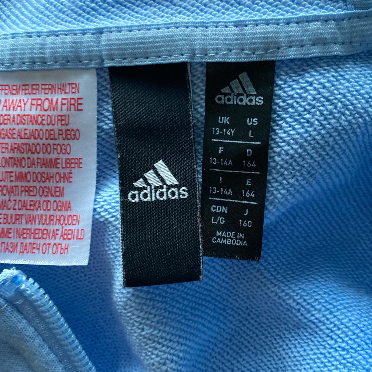 Light blue adidas zip up jacket☁️ Brand -... - Depop