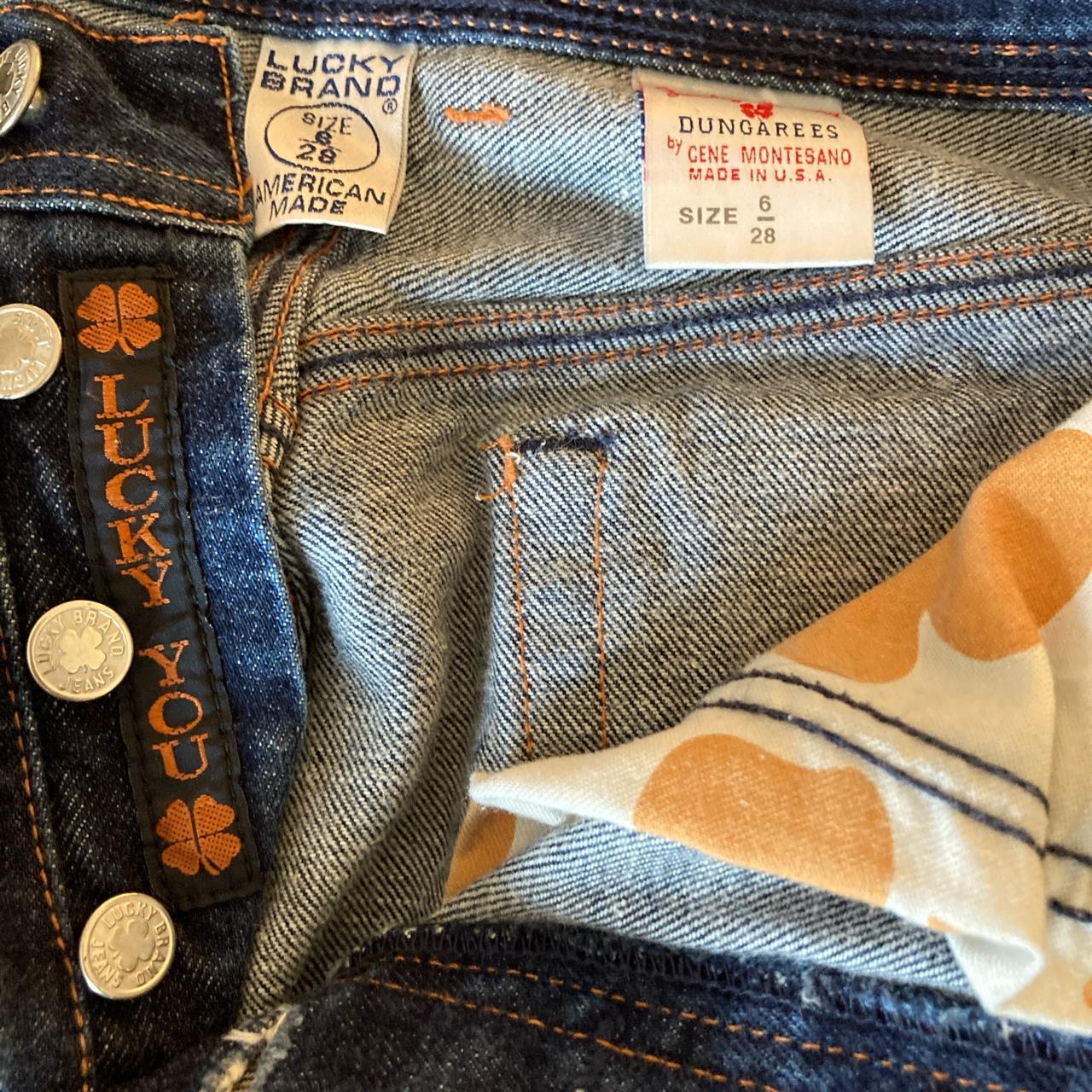 Vintage Y2K Lucky Brand Dungarees/jeans. Size 6, 28”